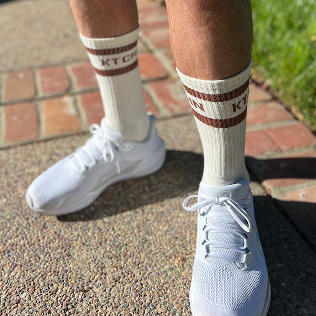 Retro Revival KTCHN Socks (Brown)