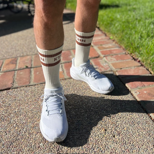 Retro Revival KTCHN Socks (Brown)