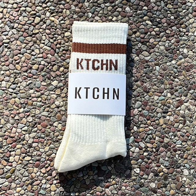 Retro Revival KTCHN Socks (Brown)