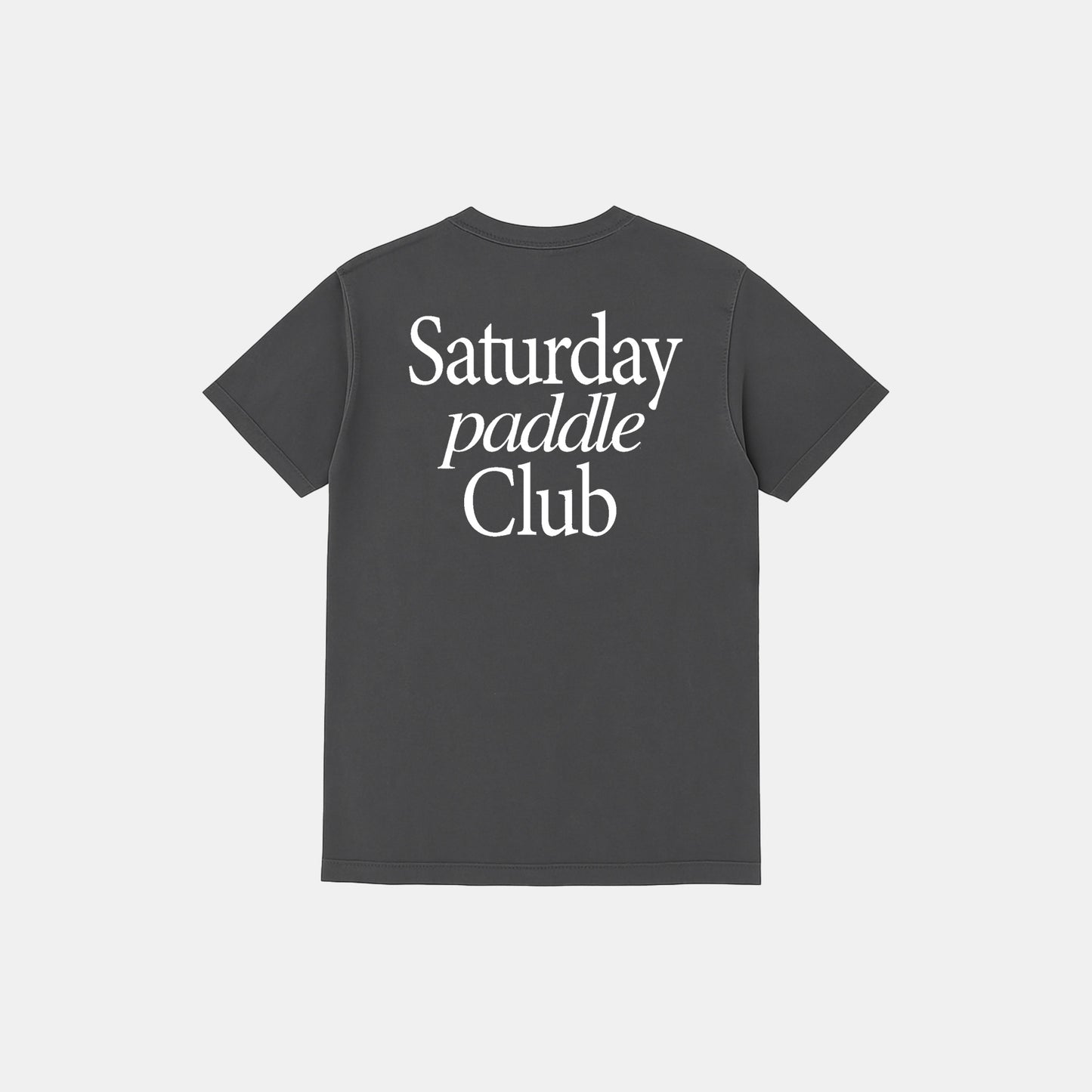 Saturday Paddle Club Pickleball Tee (Dark Gray) - KTCHN