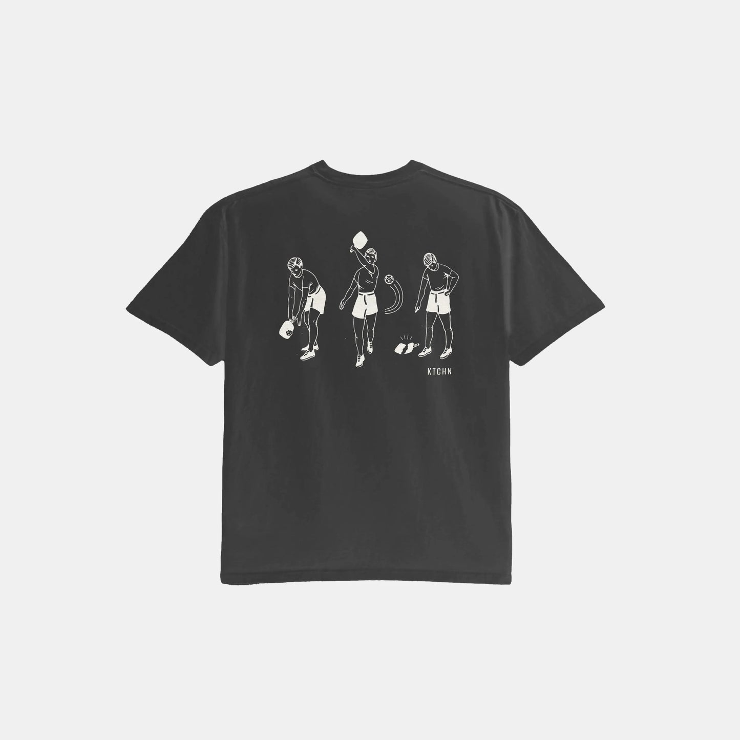 Broken Paddle Pickleball Tee (Graphite) - KTCHN
