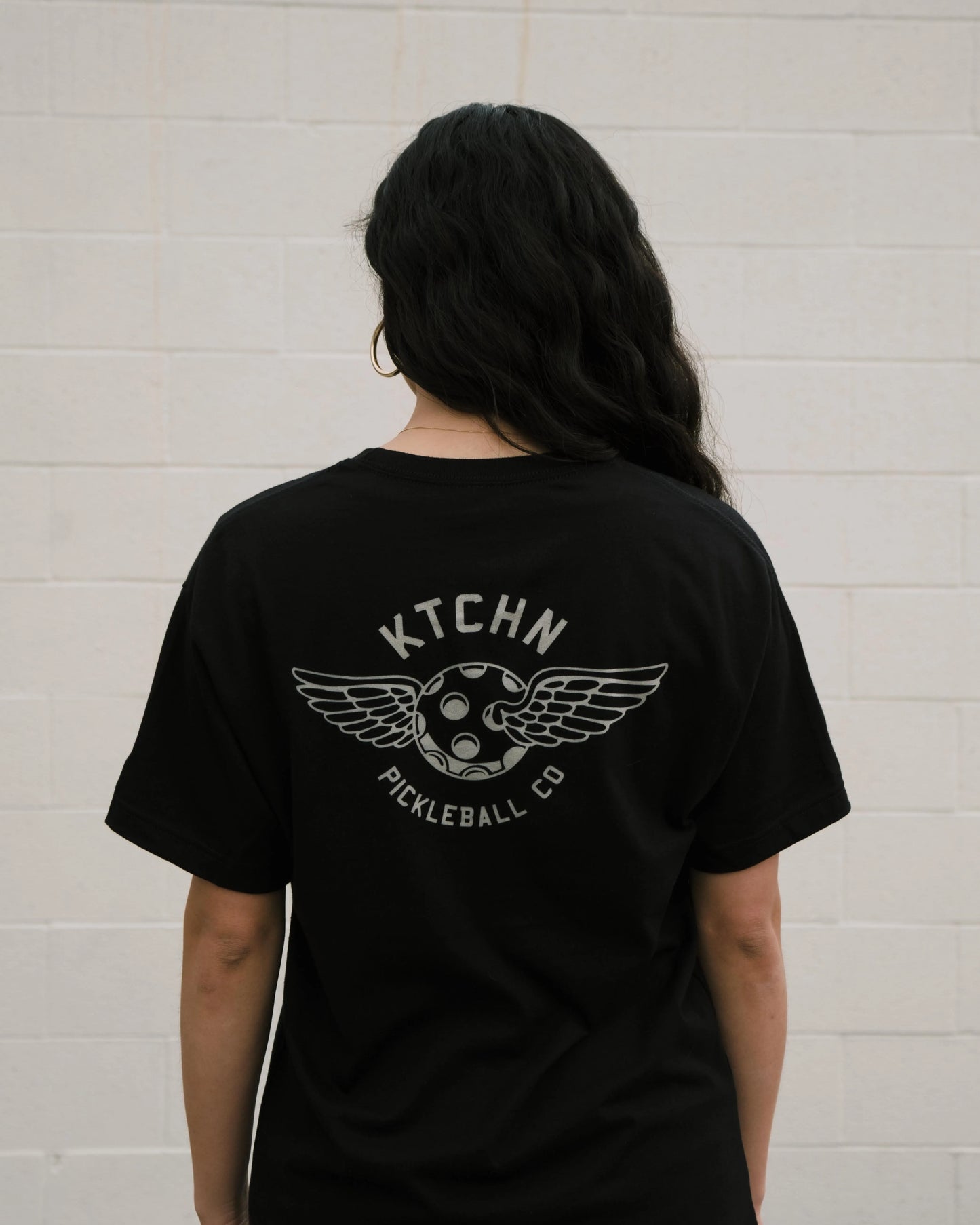 KTCHN Pickleball Co. Wing Pickleball Tee (Black) - KTCHN
