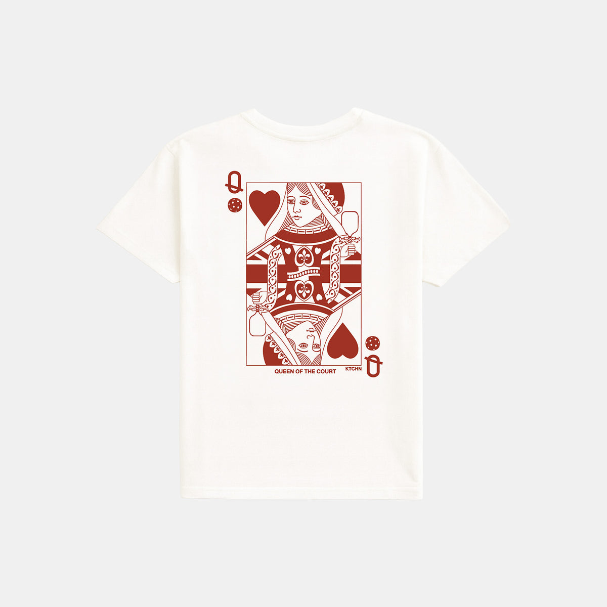 Queen of the Court v3 Cropped Pickleball Tee