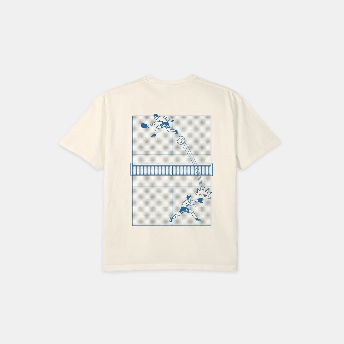 Retro Court Pickleball Tee (Ivory) - KTCHN