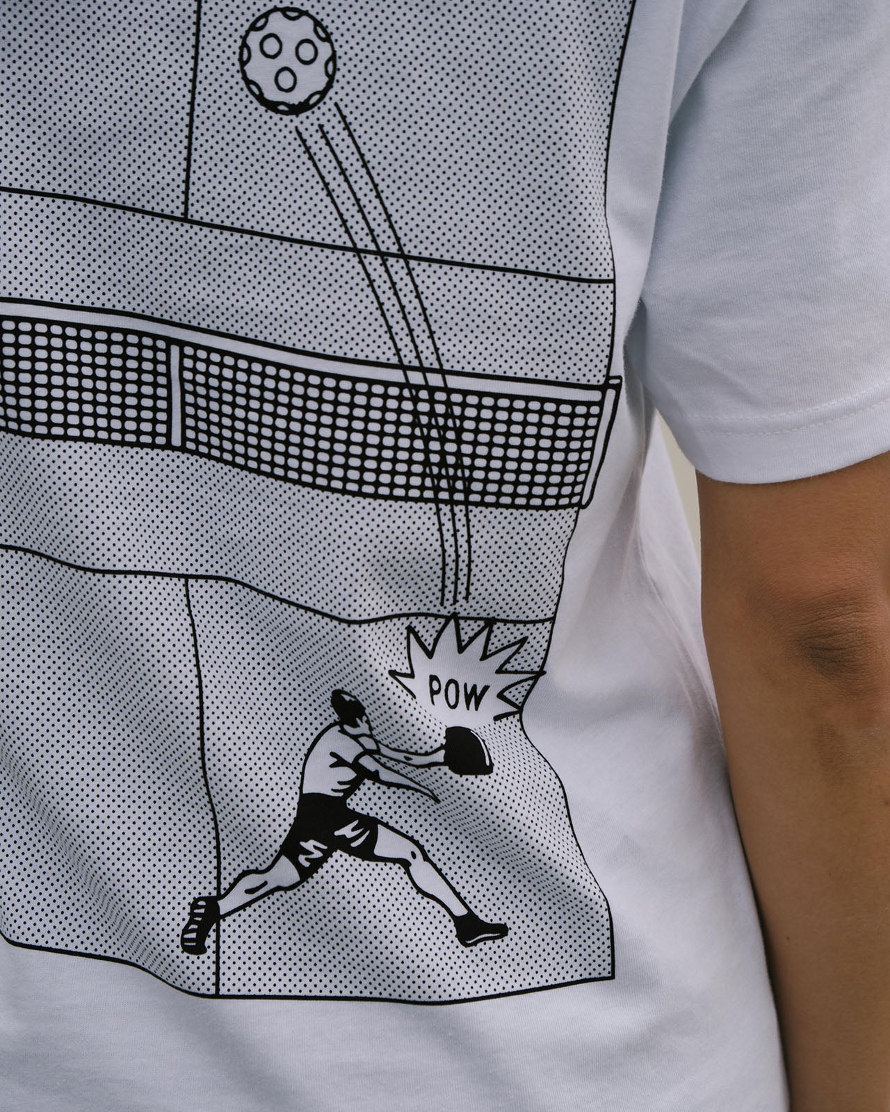 Retro Revival Court Pickleball Tee (Black) - KTCHN
