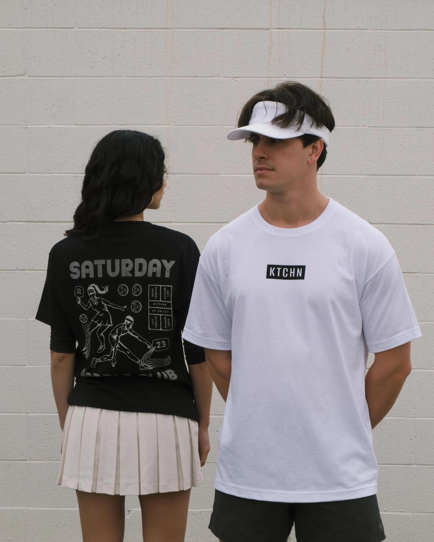 Retro Saturday Paddle Club Pickleball Tee (Black) - KTCHN