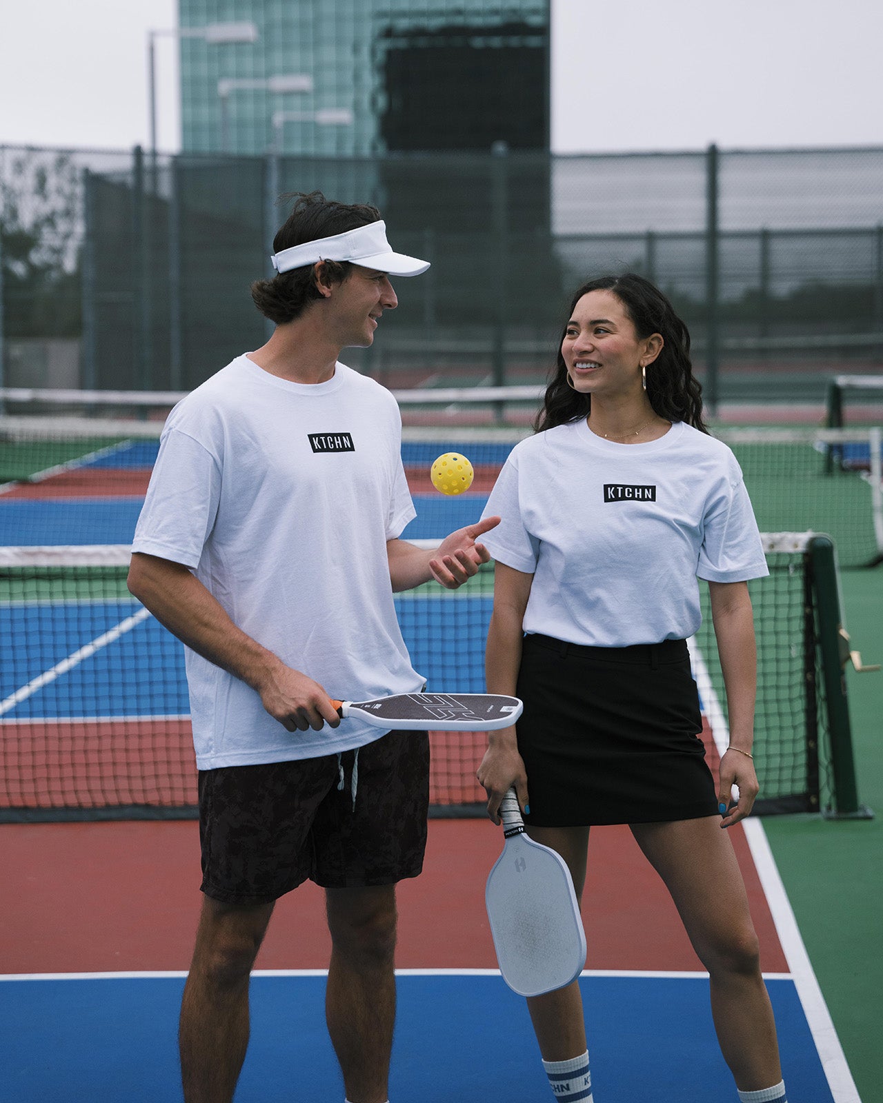 Retro Saturday Paddle Club Pickleball Tee (White) - KTCHN