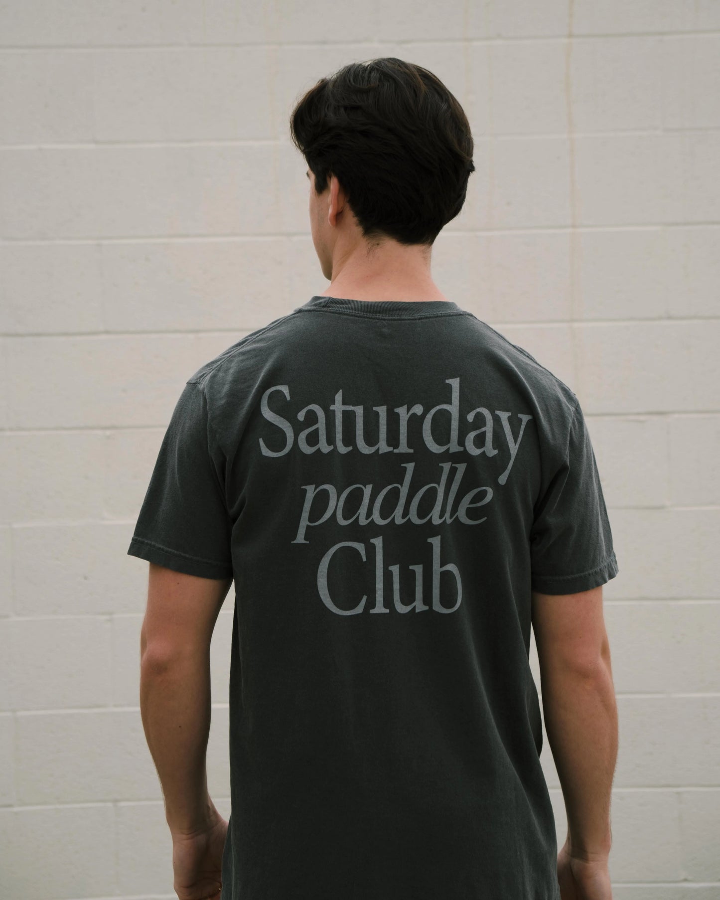 Saturday Paddle Club Pickleball Tee (Dark Gray) - KTCHN