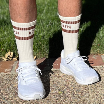 Retro Revival KTCHN Socks (Brown)