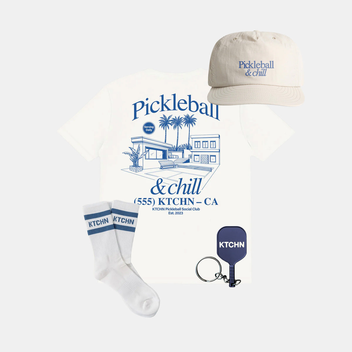 Pickleball & Chill (Blue Edition)