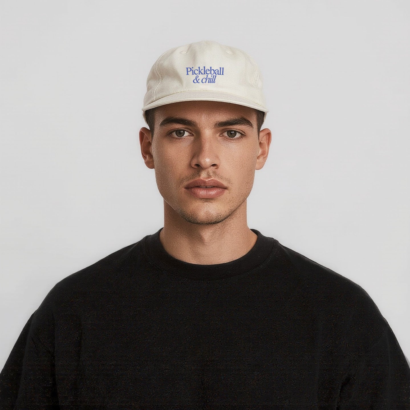 Pickleball & Chill Court Cap (Bone)