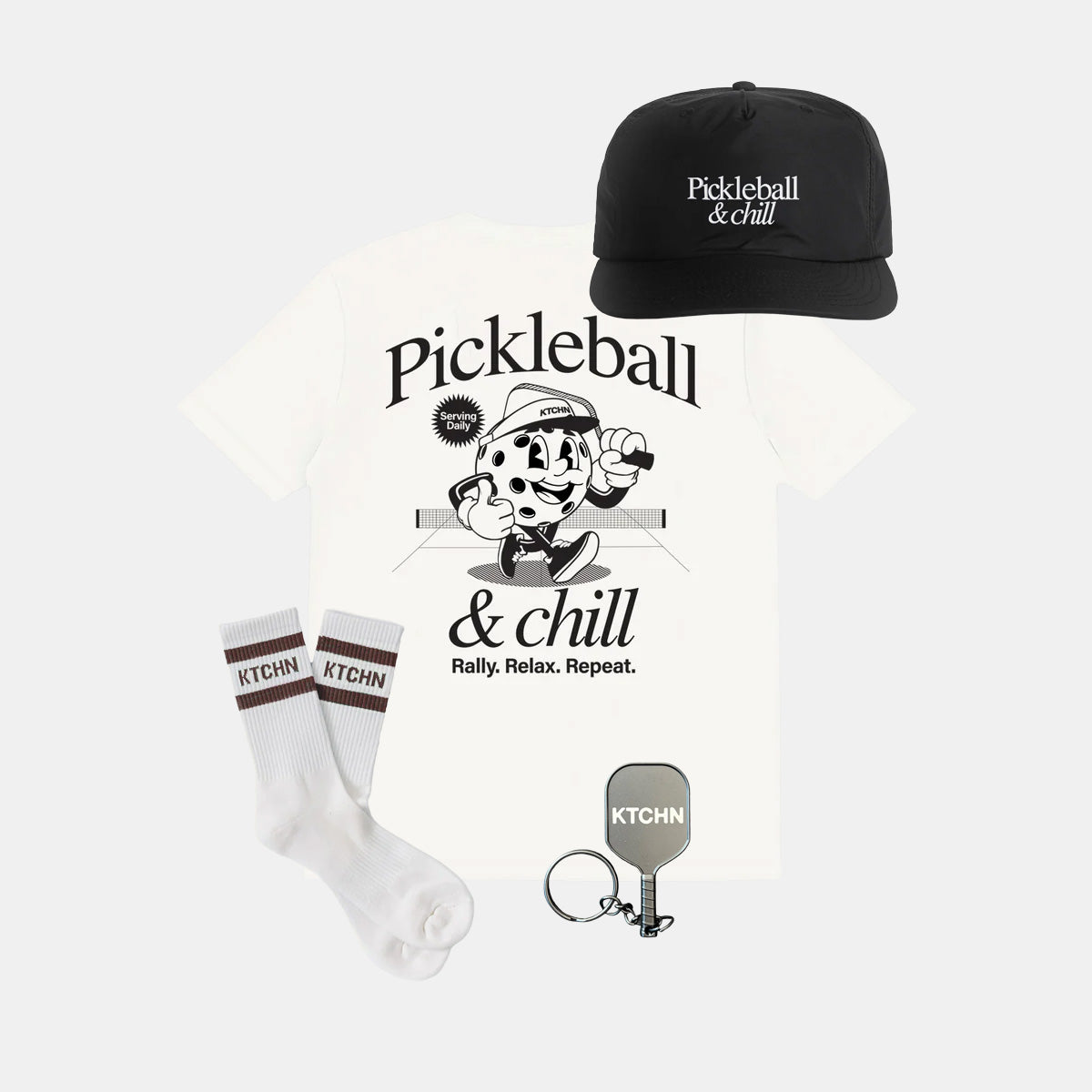 Pickleball & Chill (Mascot Edition)