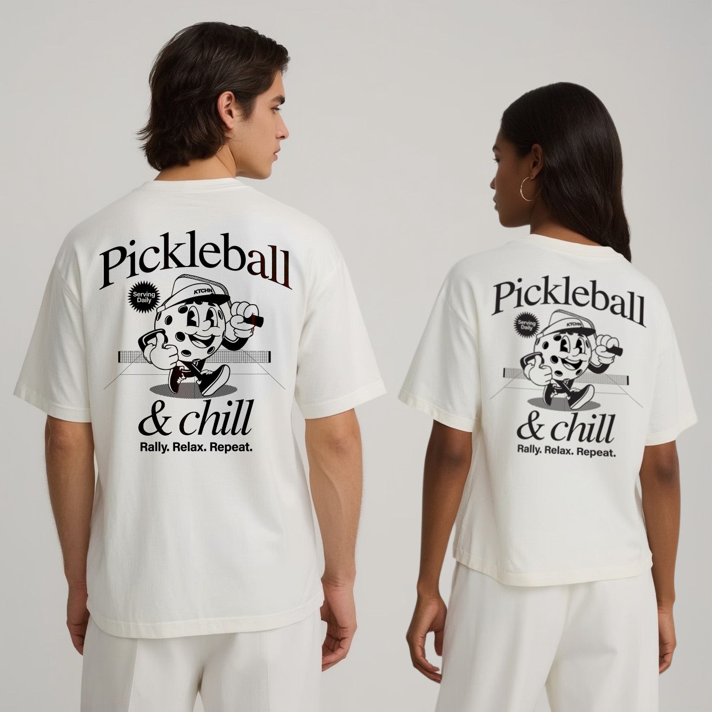 Pickleball & Chill Mascot Tee – KTCHN
