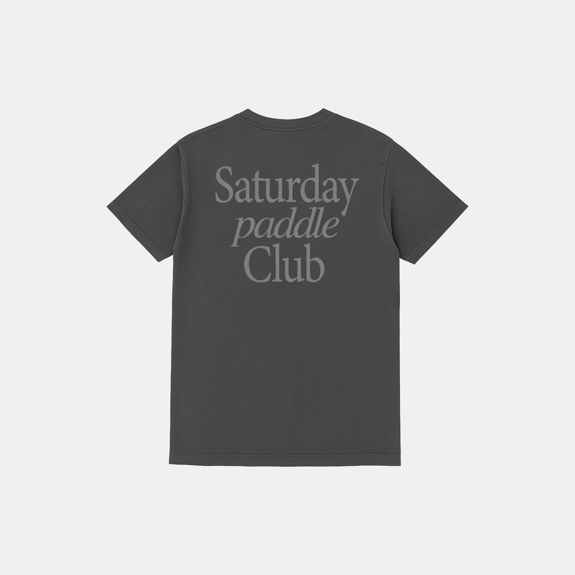 Saturday Paddle Club Pickleball Tee (Dark Gray)