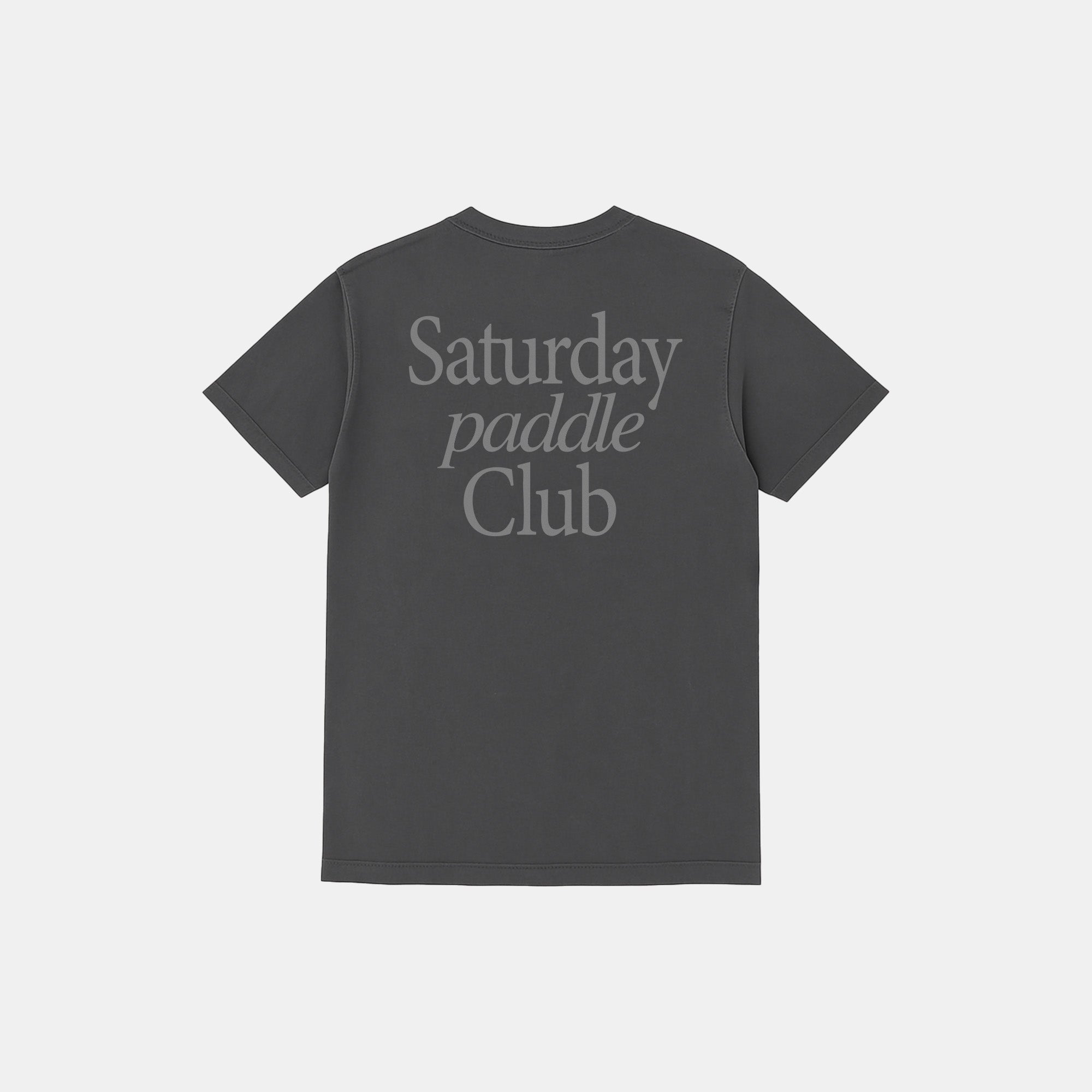 Saturday Paddle Club Pickleball Tee (Dark Gray)