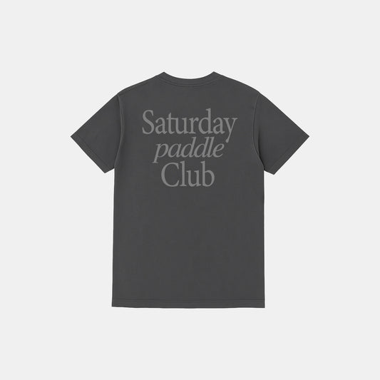 Saturday Paddle Club Pickleball Tee (Dark Gray)