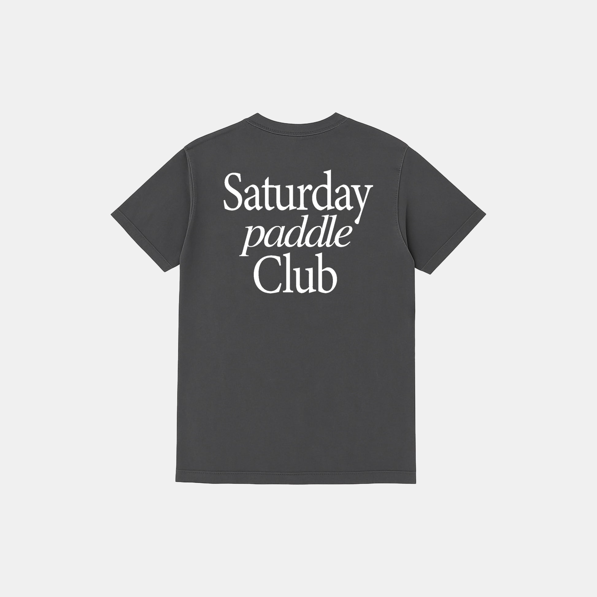 Saturday Paddle Club Pickleball Tee (Dark Gray) - KTCHN