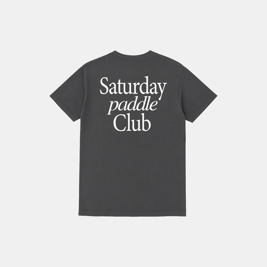 Saturday Paddle Club Pickleball Tee (Dark Gray) - KTCHN