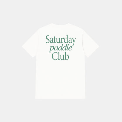 KTCHN Saturday Paddle Club Pickleball Tee (White) - KTCHN