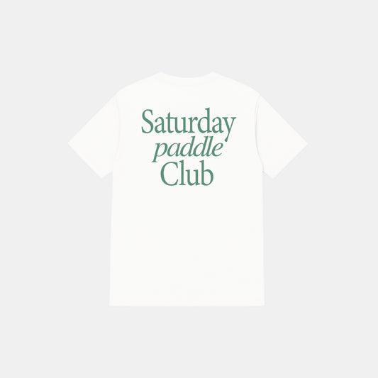 KTCHN Saturday Paddle Club Pickleball Tee (White) - KTCHN