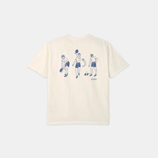 Broken Paddle Pickleball Tee (Ivory) - KTCHN
