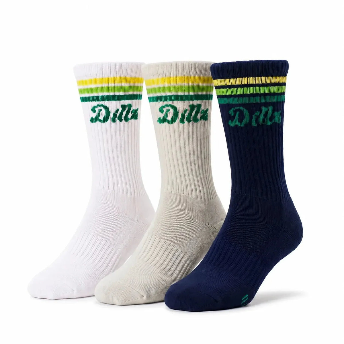 Grippy Grippy™ Crew Pickleball Grip Socks 3-Pack