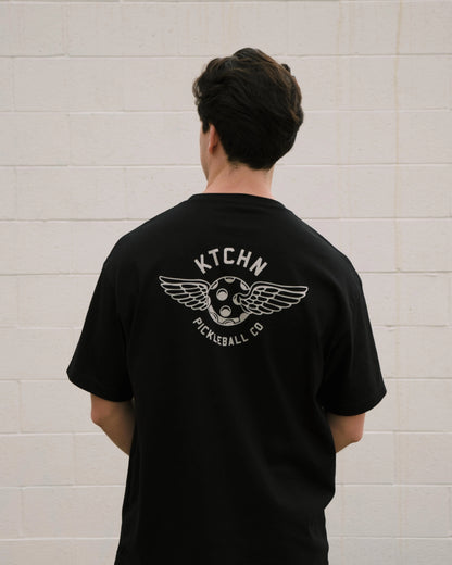 KTCHN Pickleball Co. Wing Pickleball Tee (Black) - KTCHN