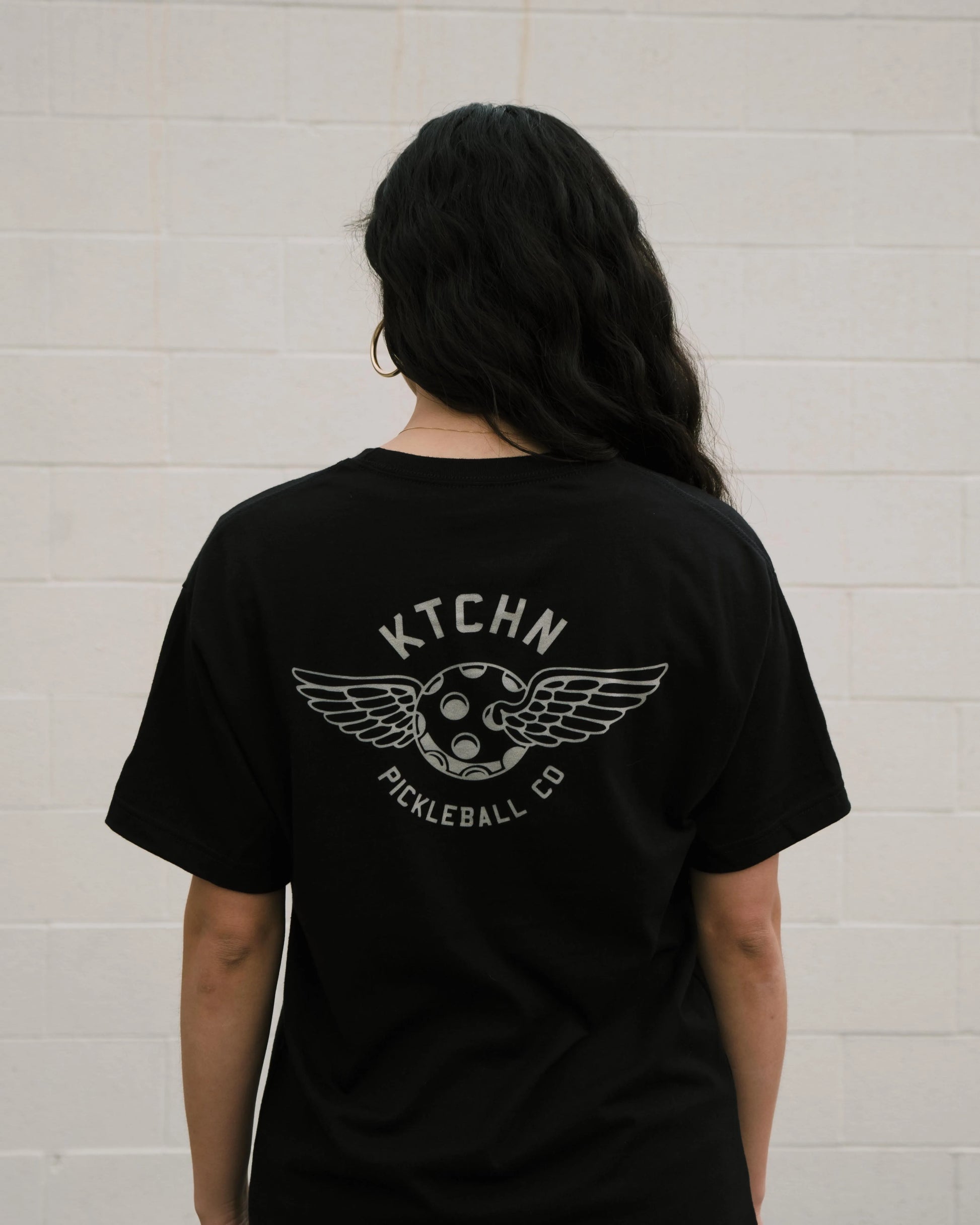KTCHN Pickleball Co. Wing Pickleball Tee (Black) - KTCHN