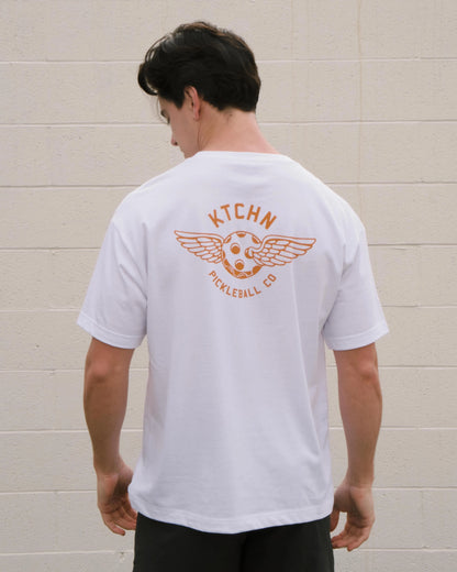 KTCHN Pickleball Co. Wing Pickleball Tee (White) - KTCHN