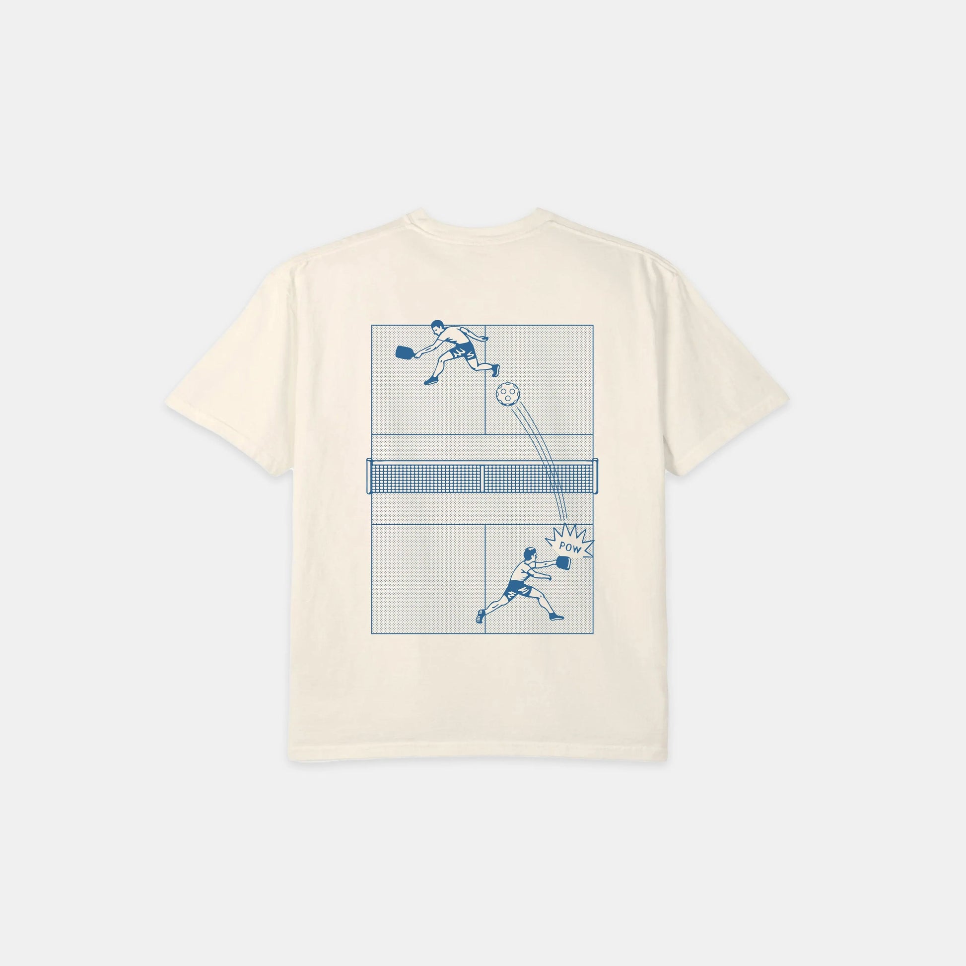 Retro Court Pickleball Tee (Ivory) - KTCHN