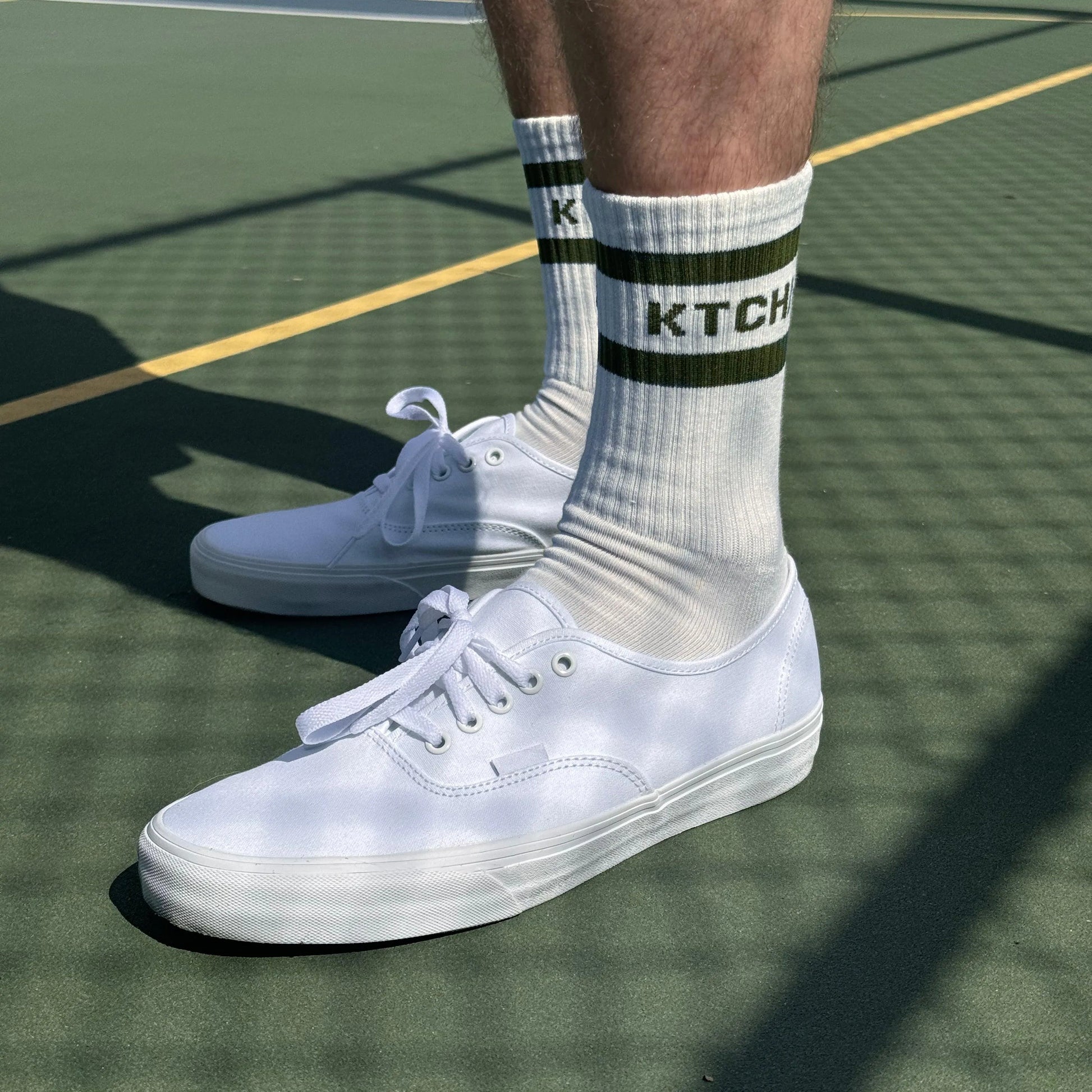 Retro Revival Pickleball Socks (Green) - KTCHN