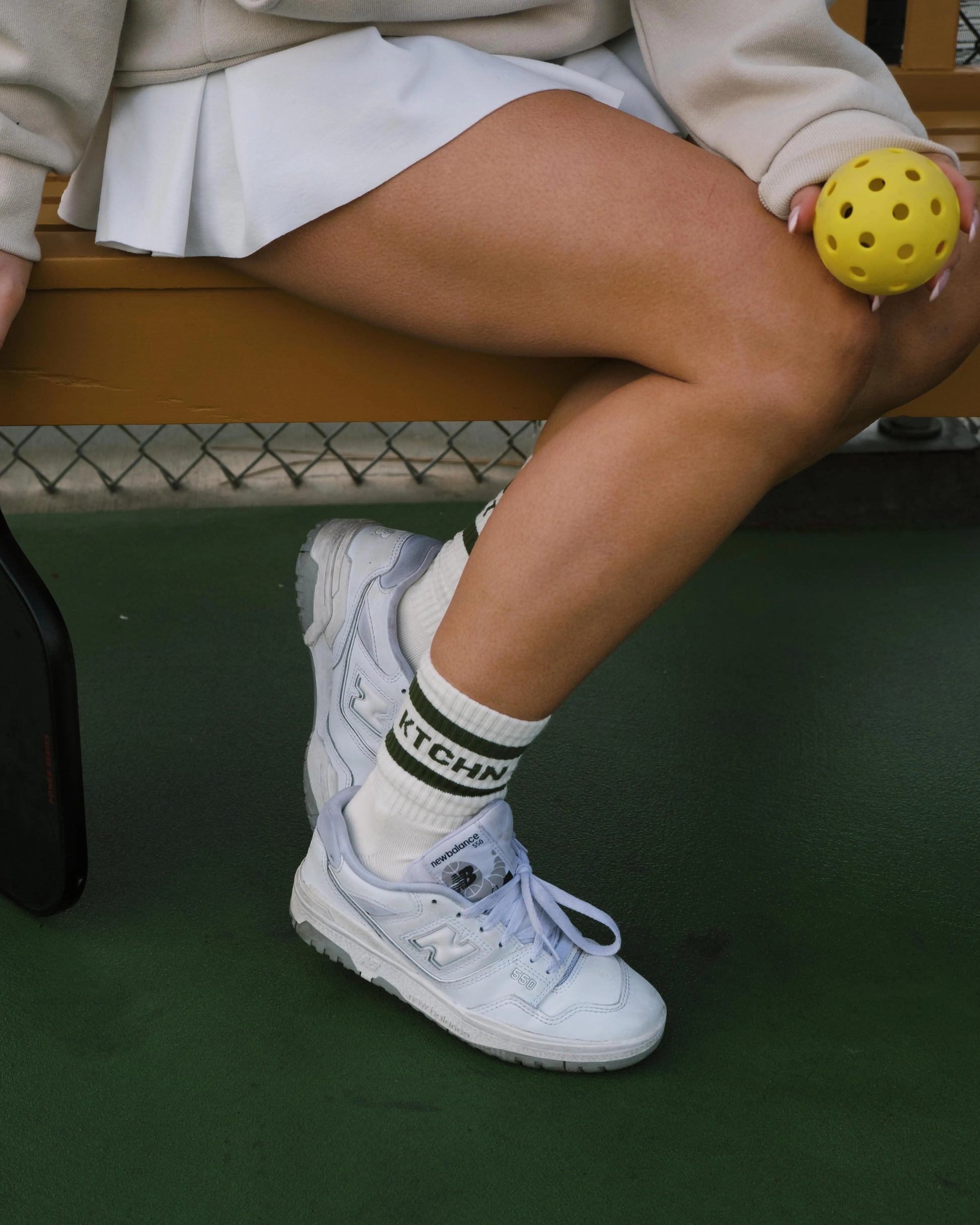 Retro Revival Pickleball Socks (Green) - KTCHN
